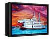 New Orleans River Boat-Diane Millsap-Framed Stretched Canvas