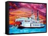 New Orleans River Boat-Diane Millsap-Framed Stretched Canvas