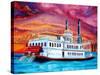 New Orleans River Boat-Diane Millsap-Stretched Canvas