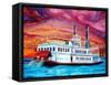 New Orleans River Boat-Diane Millsap-Framed Stretched Canvas