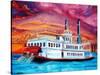 New Orleans River Boat-Diane Millsap-Stretched Canvas