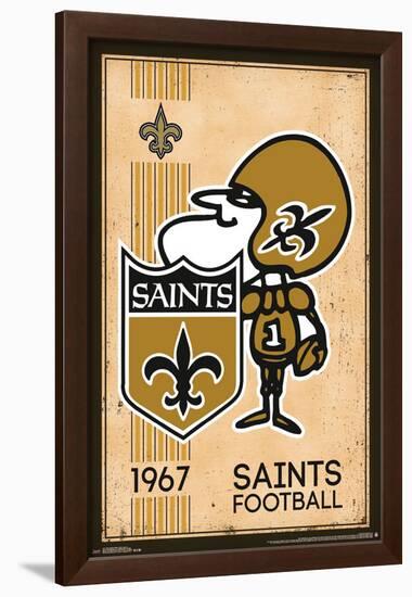 New Orleans Saints - Retro Logo 14-null-Framed Poster