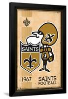 New Orleans Saints - Retro Logo 14-null-Framed Poster