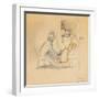 New Orleans Shoeshine (W/C on Paper)-Jules Pascin-Framed Giclee Print