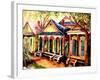 New Orleans Shotgun Houses-Diane Millsap-Framed Art Print