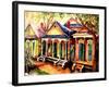 New Orleans Shotgun Houses-Diane Millsap-Framed Art Print