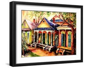 New Orleans Shotgun Houses-Diane Millsap-Framed Art Print