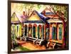 New Orleans Shotgun Houses-Diane Millsap-Framed Art Print