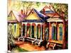 New Orleans Shotgun Houses-Diane Millsap-Mounted Art Print