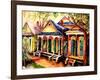 New Orleans Shotgun Houses-Diane Millsap-Framed Art Print