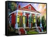 New Orleans Shotgun-Diane Millsap-Framed Stretched Canvas