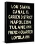 New Orleans Sign-null-Framed Stretched Canvas