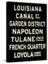 New Orleans Sign-null-Stretched Canvas
