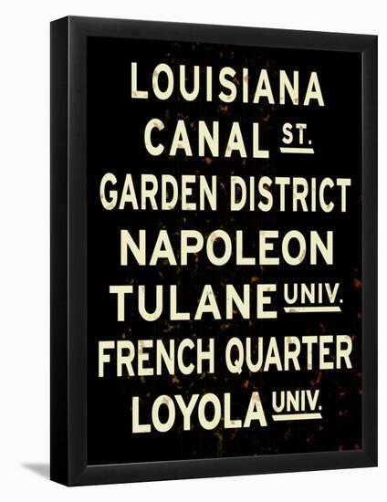 New Orleans Sign-null-Framed Poster
