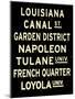 New Orleans Sign-null-Mounted Poster