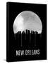 New Orleans Skyline Black-null-Framed Stretched Canvas