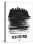 New Orleans Skyline Brush Stroke - Black-NaxArt-Stretched Canvas
