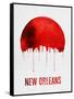 New Orleans Skyline Red-null-Framed Stretched Canvas