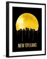 New Orleans Skyline Yellow-null-Framed Art Print