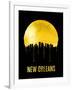 New Orleans Skyline Yellow-null-Framed Art Print