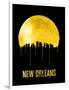 New Orleans Skyline Yellow-null-Framed Art Print