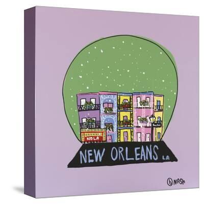 'New Orleans Snow Globe' Stretched Canvas Print - Brian Nash