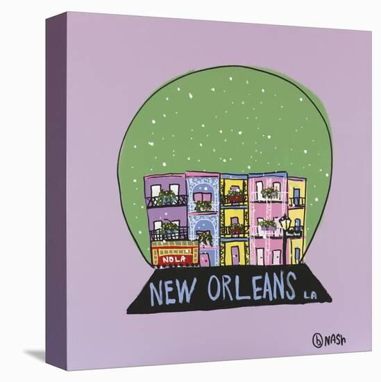 New Orleans Snow Globe-Brian Nash-Stretched Canvas