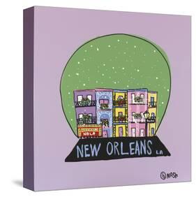 New Orleans Snow Globe-Brian Nash-Stretched Canvas