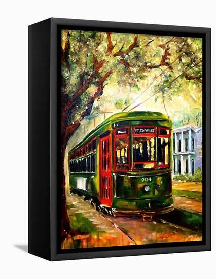 New Orleans St Charles Streetcar-Diane Millsap-Framed Stretched Canvas