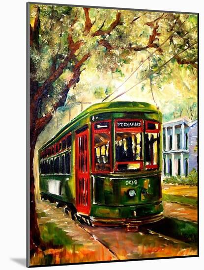 New Orleans St Charles Streetcar-Diane Millsap-Mounted Art Print