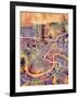 New Orleans Street Map-Michael Tompsett-Framed Art Print