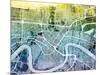 New Orleans Street Map-Michael Tompsett-Mounted Art Print