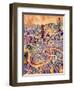 New Orleans Street Map-Michael Tompsett-Framed Art Print