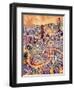 New Orleans Street Map-Michael Tompsett-Framed Art Print