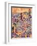 New Orleans Street Map-Michael Tompsett-Framed Art Print