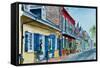 New Orleans, Street Scene, Pierre Hotel-Anthony Butera-Framed Stretched Canvas