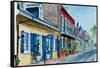 New Orleans, Street Scene, Pierre Hotel-Anthony Butera-Framed Stretched Canvas