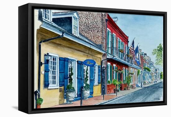 New Orleans, Street Scene, Pierre Hotel-Anthony Butera-Framed Stretched Canvas