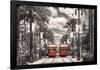 New Orleans- Streetcars On Canal Street-null-Framed Poster