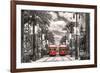 New Orleans Streetcars-null-Framed Art Print