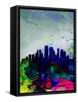 New Orleans Watercolor Skyline-NaxArt-Framed Stretched Canvas