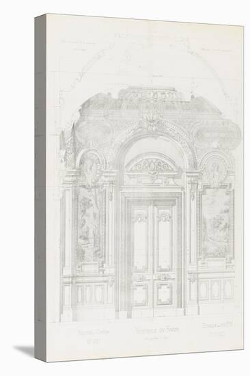 New Paris Opera: Project for the Hall of the Smoker-Charles Garnier-Stretched Canvas