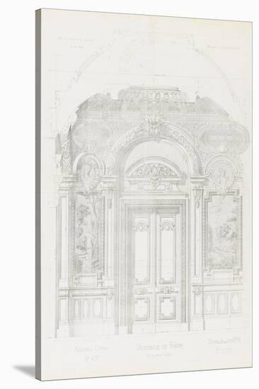 New Paris Opera: Project for the Hall of the Smoker-Charles Garnier-Stretched Canvas