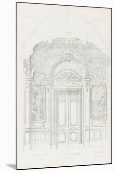 New Paris Opera: Project for the Hall of the Smoker-Charles Garnier-Mounted Giclee Print