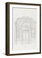 New Paris Opera: Project for the Hall of the Smoker-Charles Garnier-Framed Giclee Print