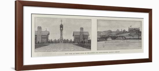 New Park at Crewe Given by the London and North-Western Railway Company-null-Framed Premium Giclee Print