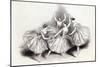 New Pas de Quatre, by Mdlles. Taglioni, C. Grisi, L. Grahn, and Cerito, at her Majesty's Theatre-null-Mounted Giclee Print