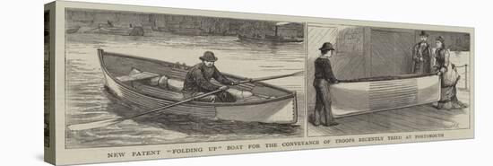 New Patent Folding Up Boat for the Conveyance of Troops Recently Tried at Portsmouth-null-Stretched Canvas