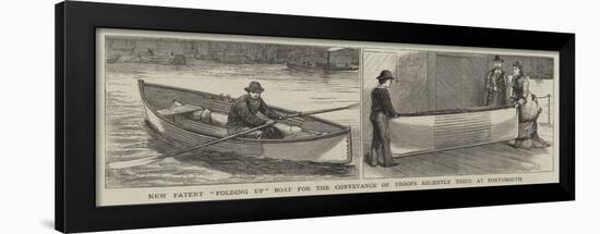 New Patent Folding Up Boat for the Conveyance of Troops Recently Tried at Portsmouth-null-Framed Giclee Print