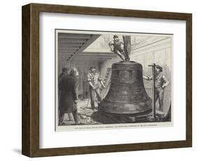 New Peal of Bells for St Paul's Cathedral, the Tenor Bell, Presented by the City Corporation-null-Framed Giclee Print